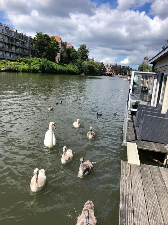 Luxury Studio On Robs Houseboat Special For Couples Ámsterdam Exterior foto